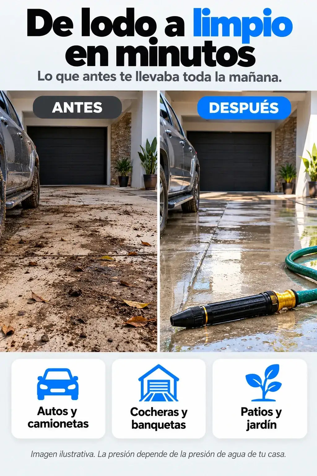 Antes y después: de lodo a limpio en minutos
