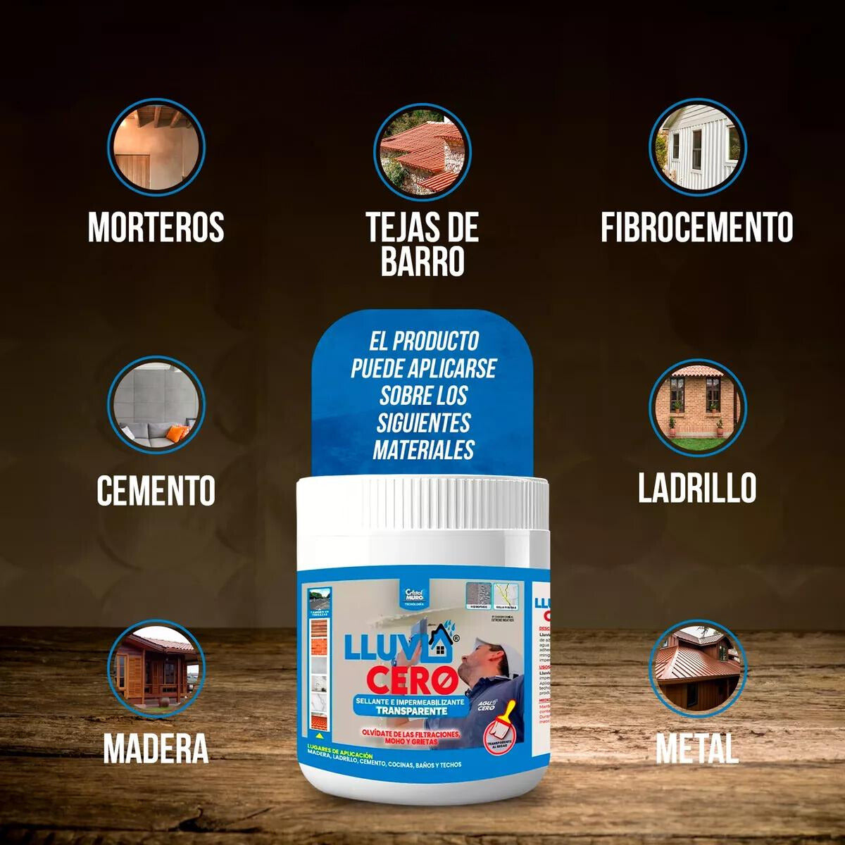 LLUVIACERO®-Dile adiós a las goteras para siempre.