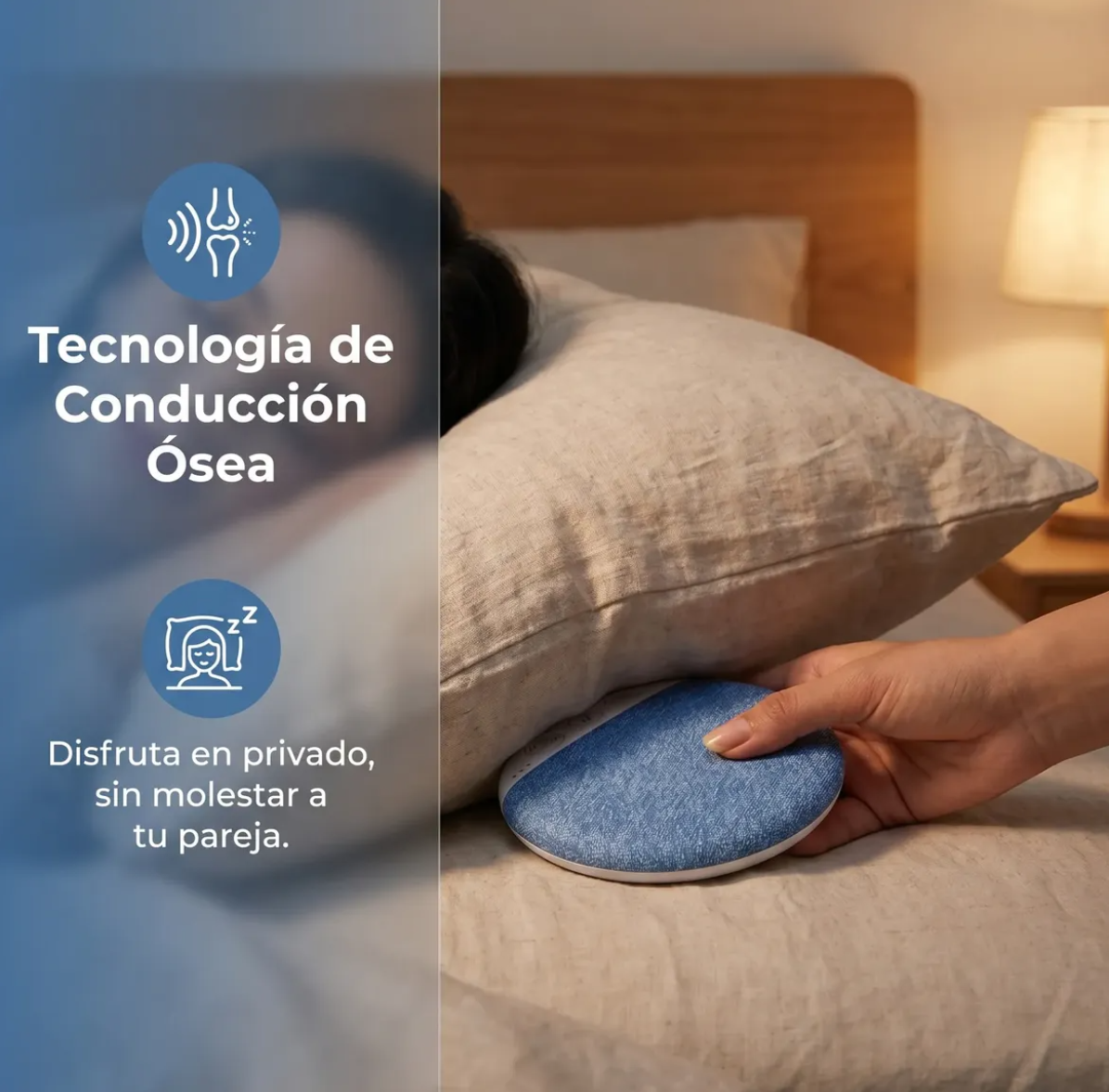 SleepWave®-“Duerme mejor, sin molestar a nadie”.