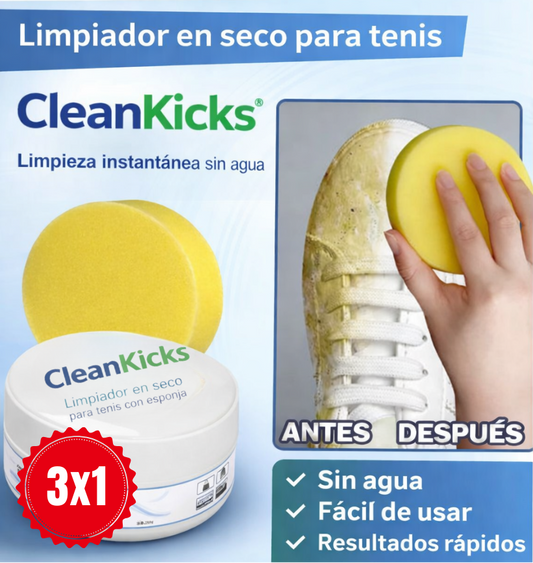 CleanKicks® – (3x1)Impecables desde el primer paso. Limpieza que se nota.