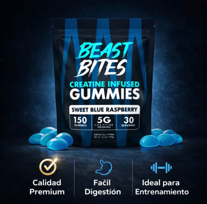 BeastBitesCreatine®-Rinde más, entrena mejor.
