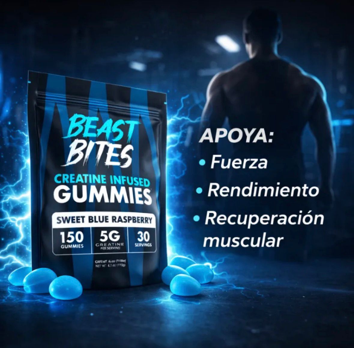 BeastBitesCreatine®-Rinde más, entrena mejor.