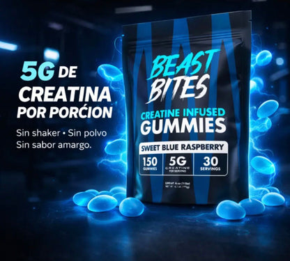 BeastBitesCreatine®-Rinde más, entrena mejor.